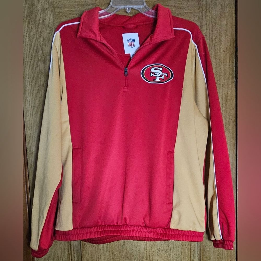 NFL G-III Sports San Francisco 49ers 1/4 Zip Pullover Jacket Size XL